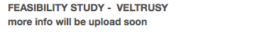 FEASIBILITY STUDY - VELTRUSY more info will be upload soon